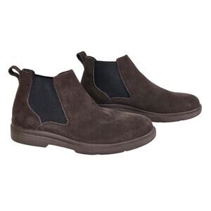 EASY SPIRIT MEN'S BROOKS SUEDE CHELSEA BOOTS – SIZE 9M – BROWN – COMFORT FIT